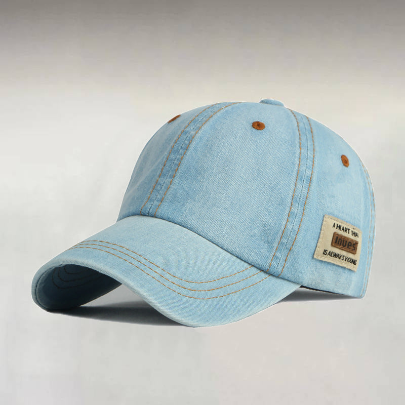 Men's Washed Denim Baseball Caps