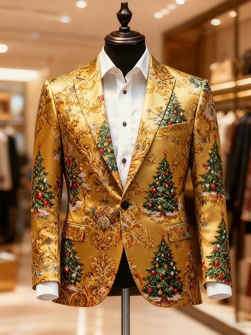 Men's Business Casual Christmas Suit Outerwear