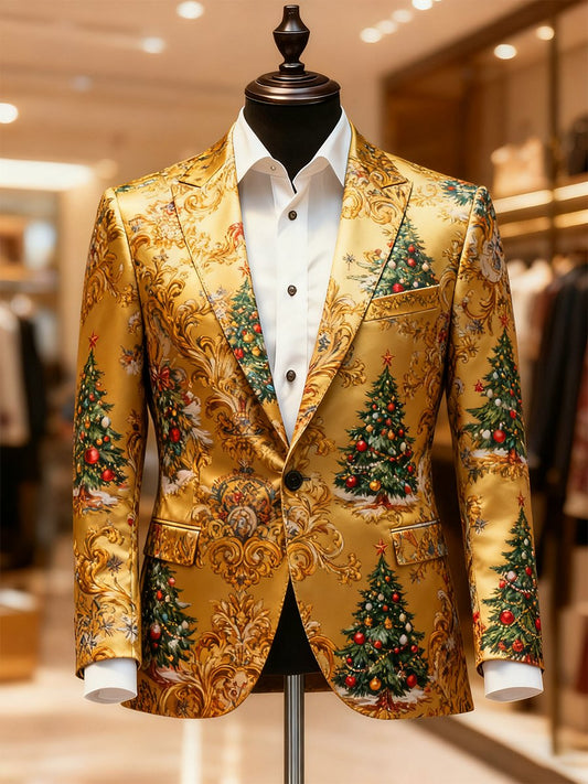 Men's Business Casual Christmas Suit Outerwear