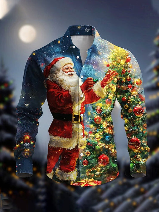 Men's Christmas Long-Sleeved Shirt
