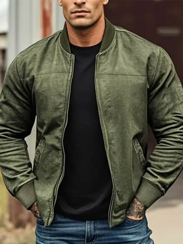 Men's Western Outdoor Vintage Multi-Pocket Jacket