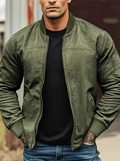 Men's Western Outdoor Vintage Multi-Pocket Jacket