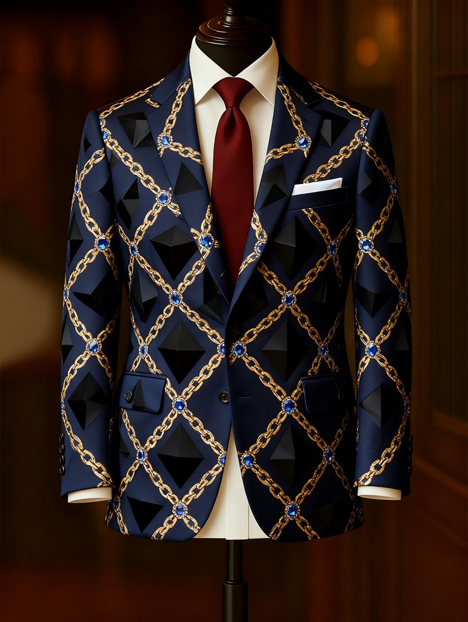 Men's Business Retro Casual Suit Jacket
