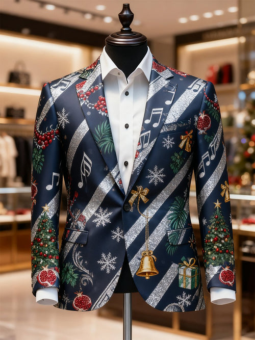 Men's Business Casual Christmas Suit Outerwear