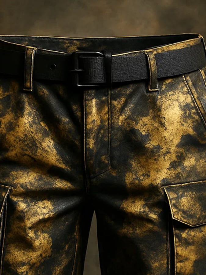 Men's Retro Outdoor Ripstop Multi-Purpose Cargo Shorts