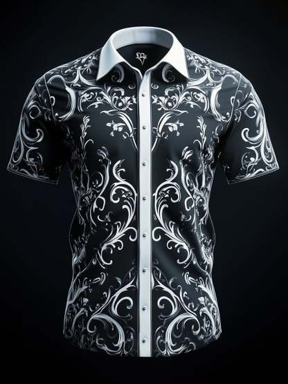 Men's Retro Gothic Dark Shirt