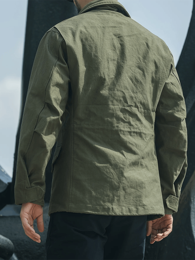 Men's Stylish Multi-Pocket Design Zipper Casual Jacket