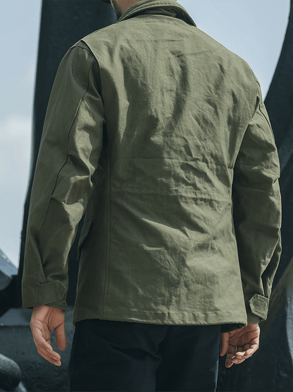 Men's Stylish Multi-Pocket Design Zipper Casual Jacket