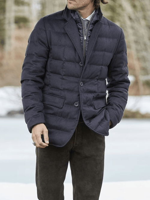 Men's Vintage Pleated Cotton Casual Jacket