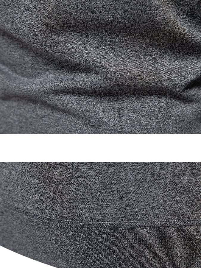 Men's Fashionable Velvet Thickened Warm Fake Two-Piece Sweater