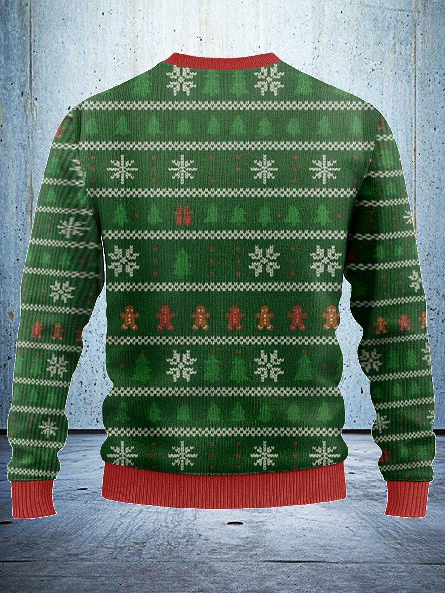 Vintage Krampus Sees you When you're bad Christmas Ugly Sweatshirt