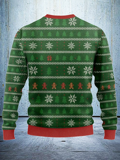 Vintage Krampus Sees you When you're bad Christmas Ugly Sweatshirt