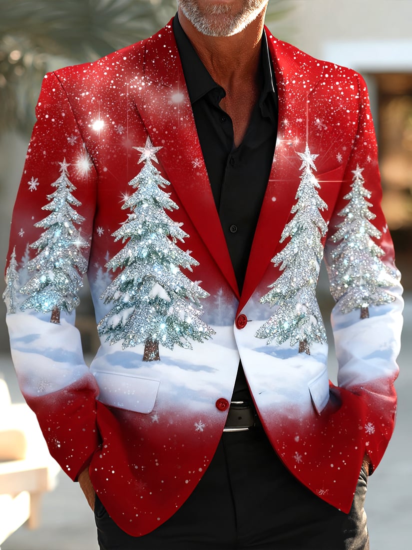 Men's Business Casual Christmas Suit Outerwear