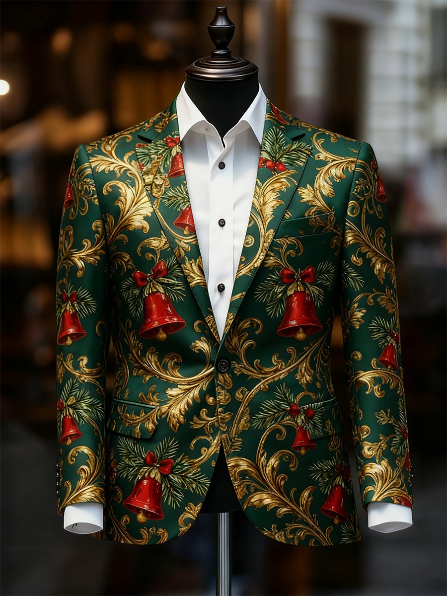 Men's Business Casual Christmas Suit Outerwear