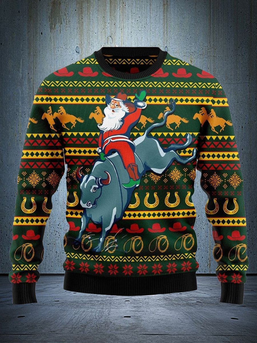 A funny yet ugly Christmas sweatshirt