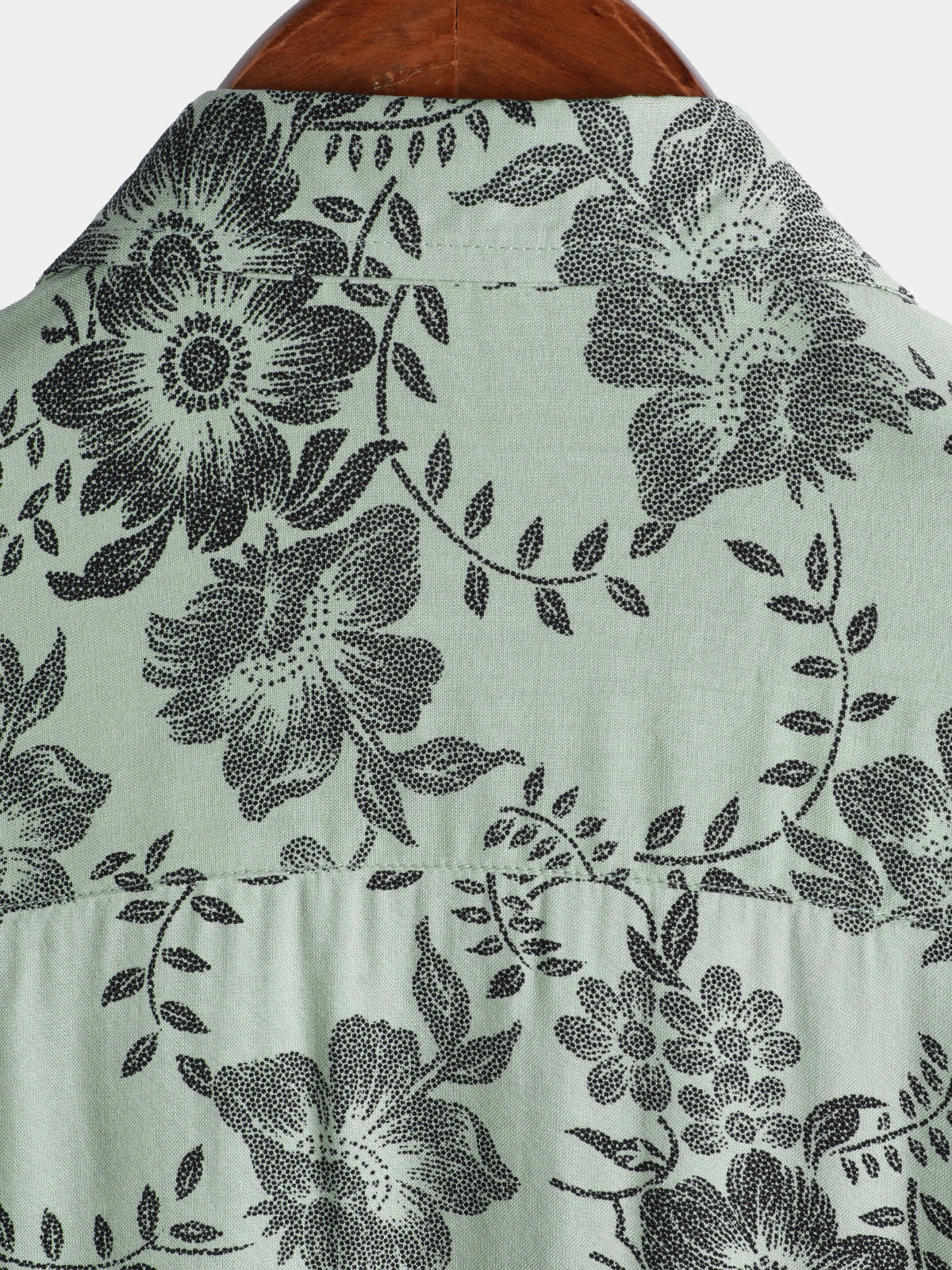 Men's Vintage Floral Print Holiday Hawaiian Short Sleeve Shirt