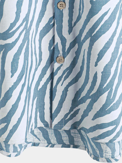 Men's Casual Button Up Short Sleeve Summer Hawaiian Shirt