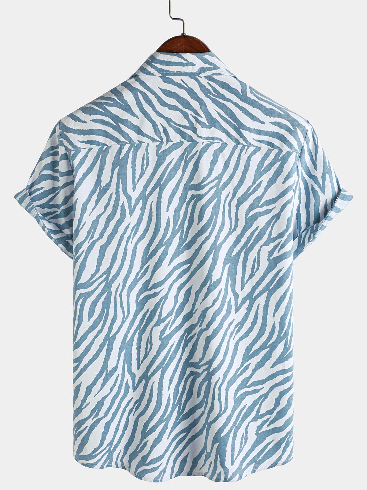 Men's Casual Button Up Short Sleeve Summer Hawaiian Shirt