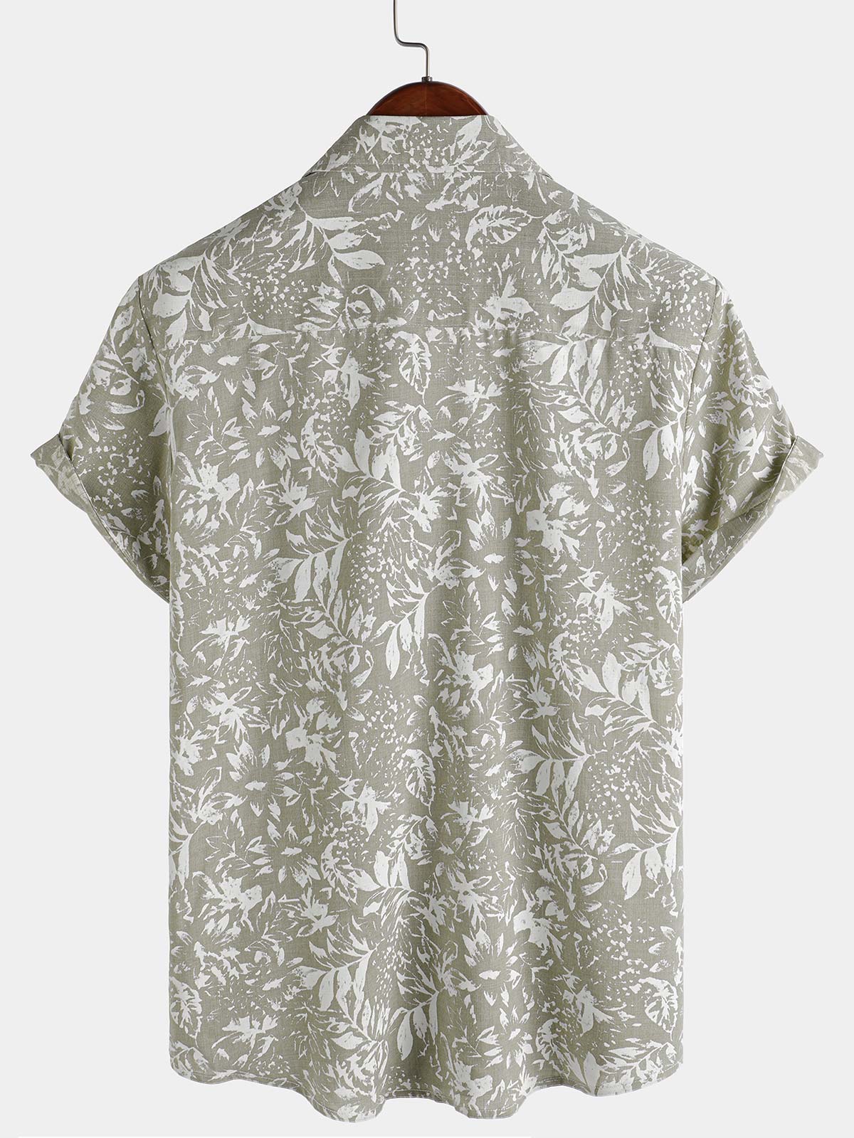 Men's Vintage Short Sleeve Summer Button Up Shirt