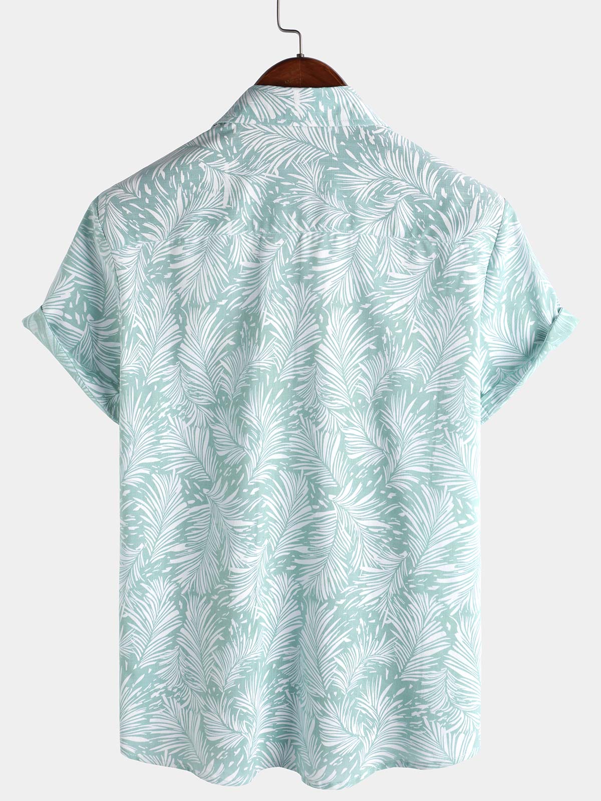 Men's Tropical Hawaiian Short Sleeve Summer Button Up Shirt