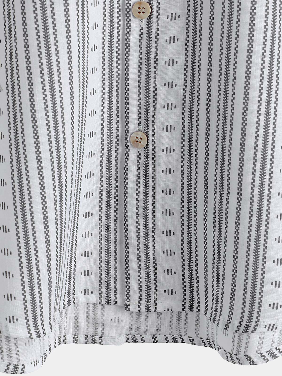Men's Casual Striped Short Sleeve Summer Button Up Shirt