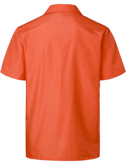 Men's Solid Color Cotton Short Sleeve Shirt