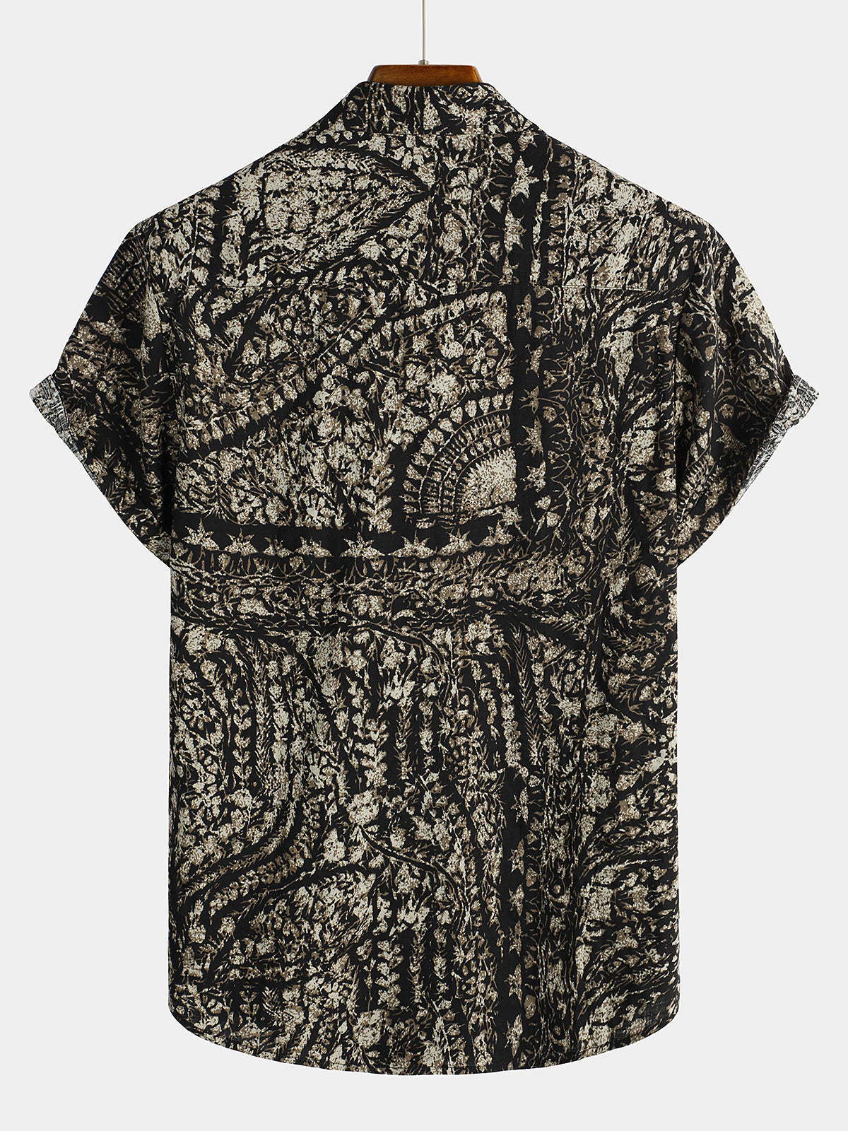 Men's Vintage 90s Abstract Print Short Sleeve Shirt