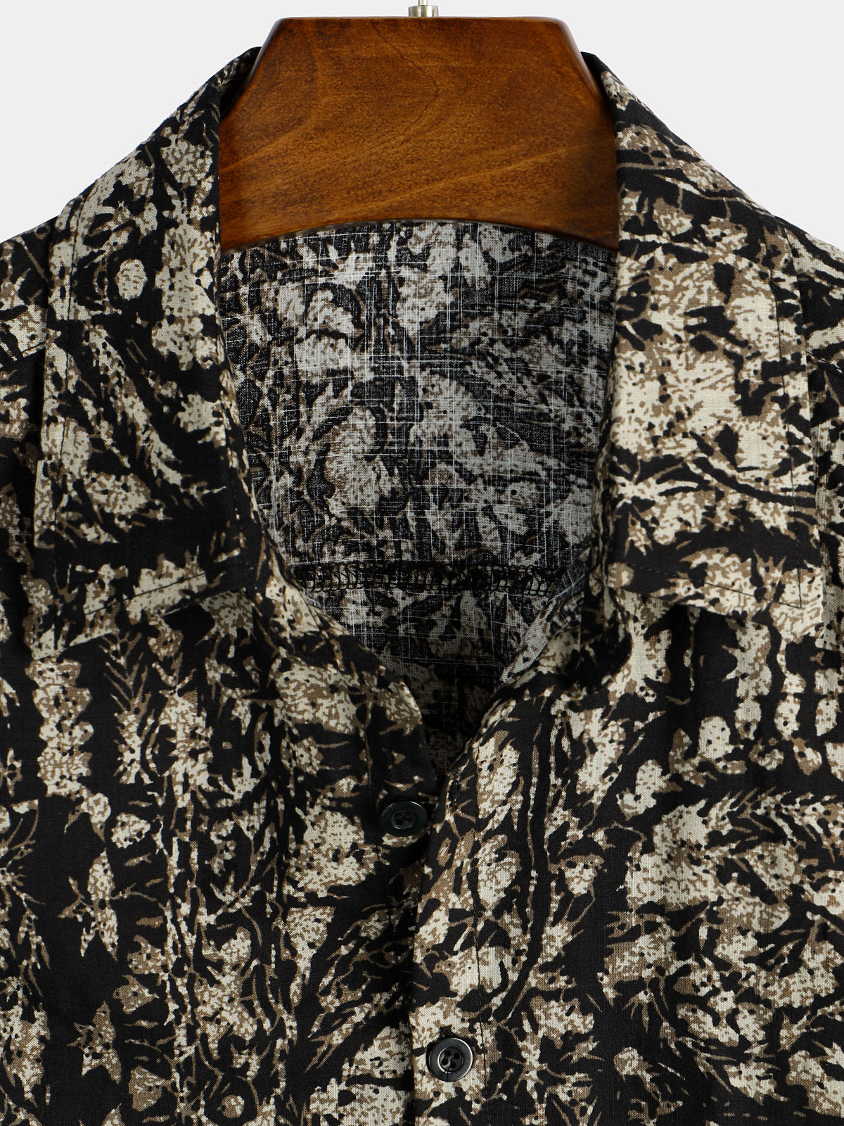 Men's Vintage 90s Abstract Print Short Sleeve Shirt