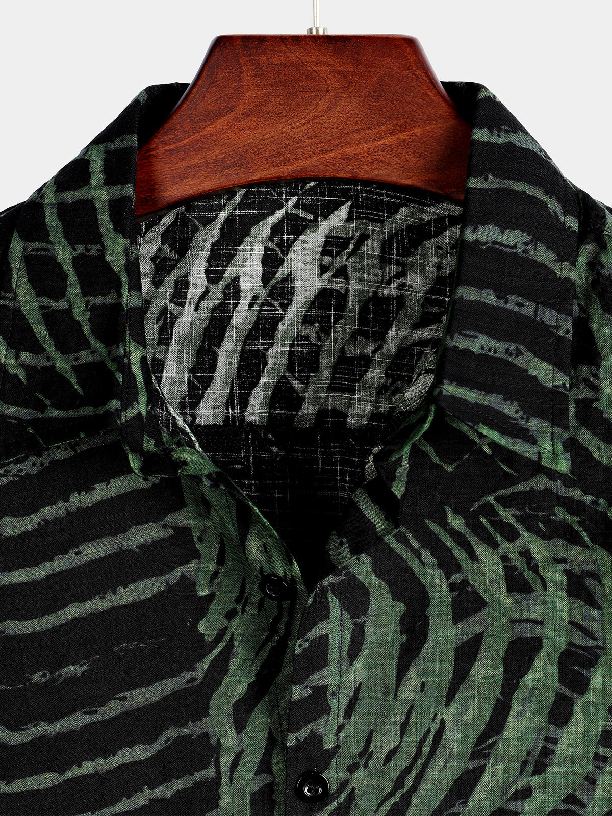 Men's Casual Striped Print Short Sleeve Shirt