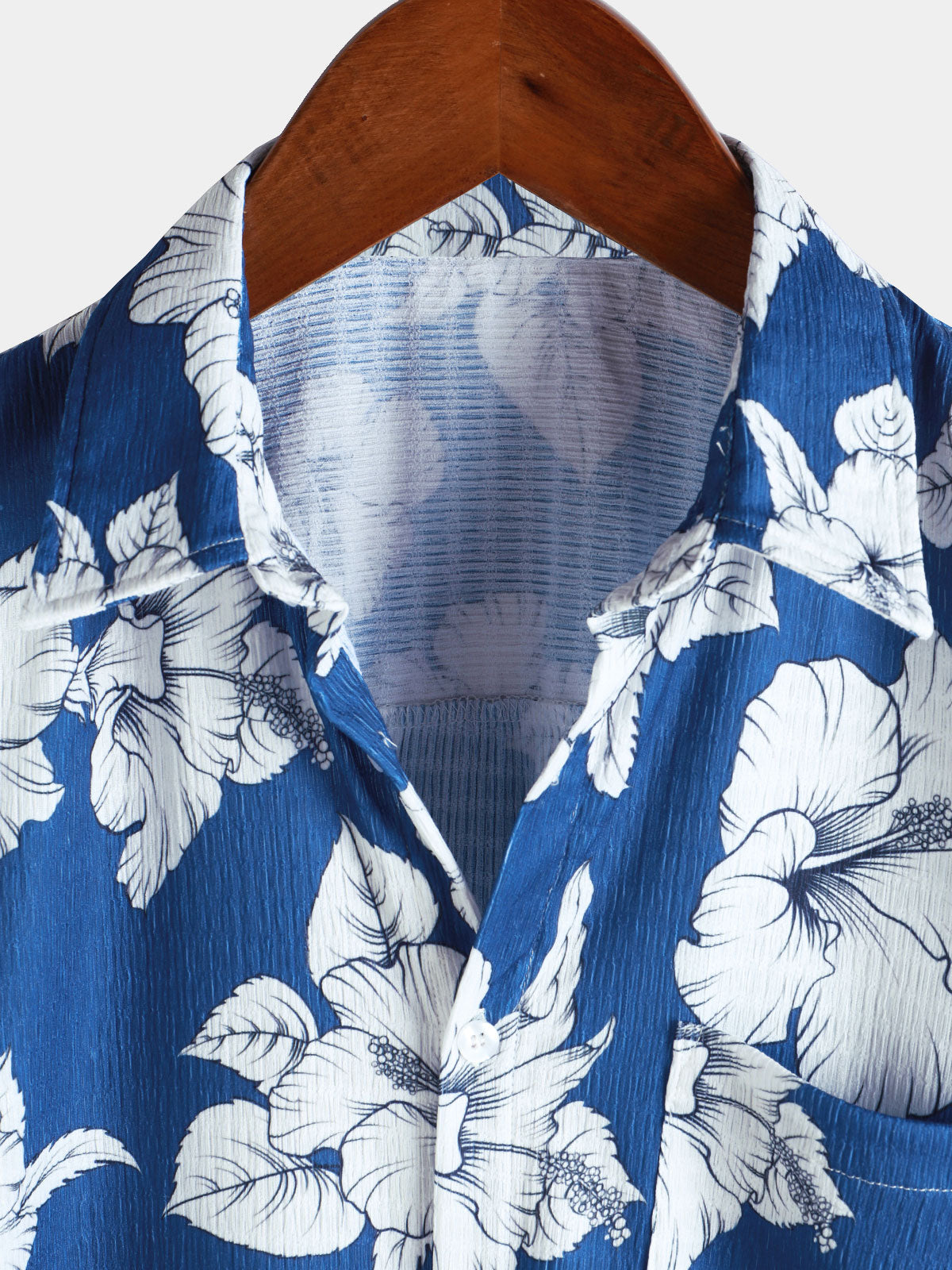 Men's Tropical Floral Print Hawaiian Short Sleeve Shirt