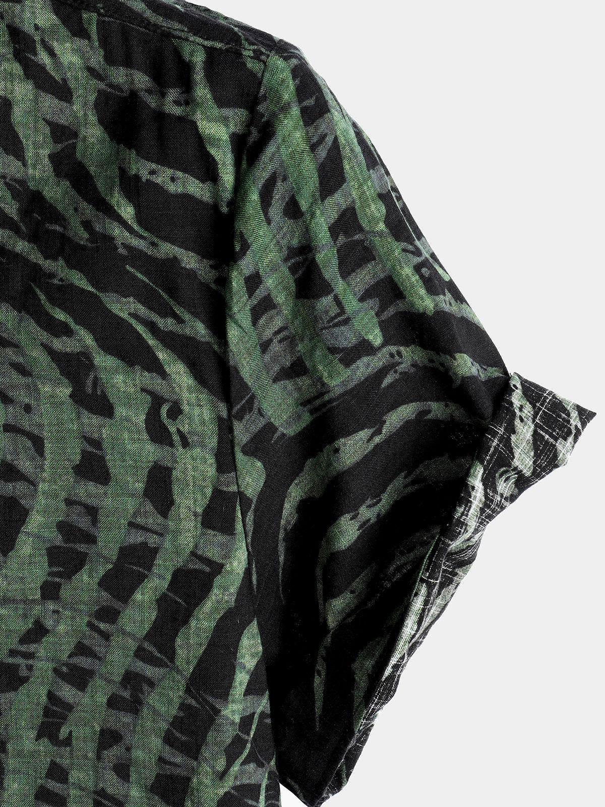 Men's Casual Striped Print Short Sleeve Shirt
