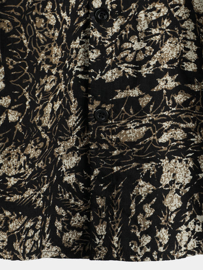 Men's Vintage 90s Abstract Print Short Sleeve Shirt