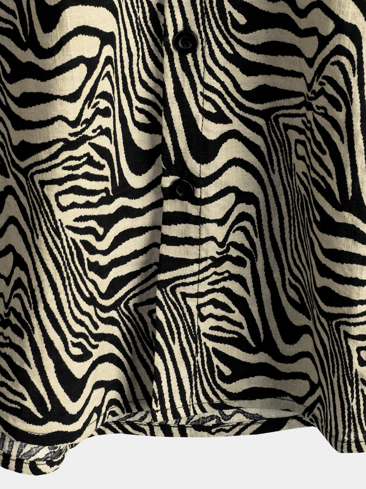 Men's Vintage Summer Tiger Print Cool Vacation Beach Short Sleeve Button Up Shirt