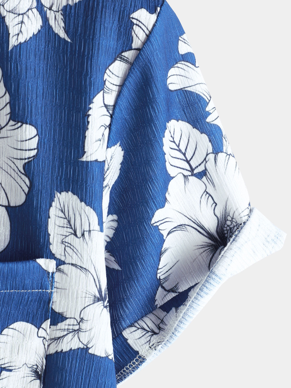 Men's Tropical Floral Print Hawaiian Short Sleeve Shirt
