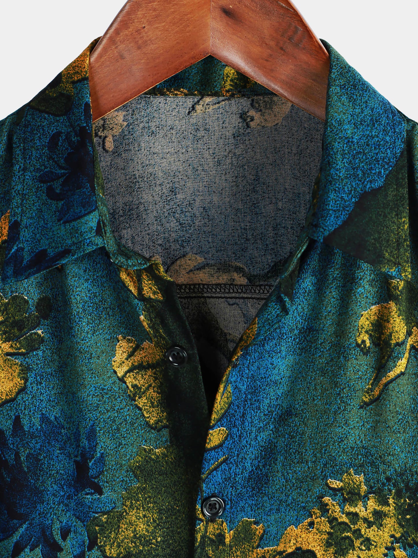 Men's Summer Vintage Holiday Breathable Button Up Hawaiian Short Sleeve Shirt