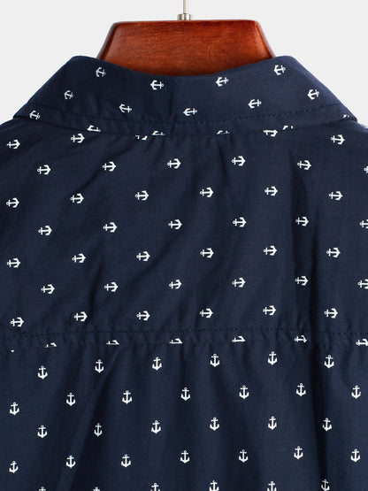Men's Casual Short Sleeve Printed Shirt