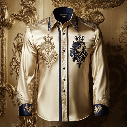 Luxury Business Leisure Long Sleeve Shirt with High Elastic Comfort Anti-Wrinkle Style