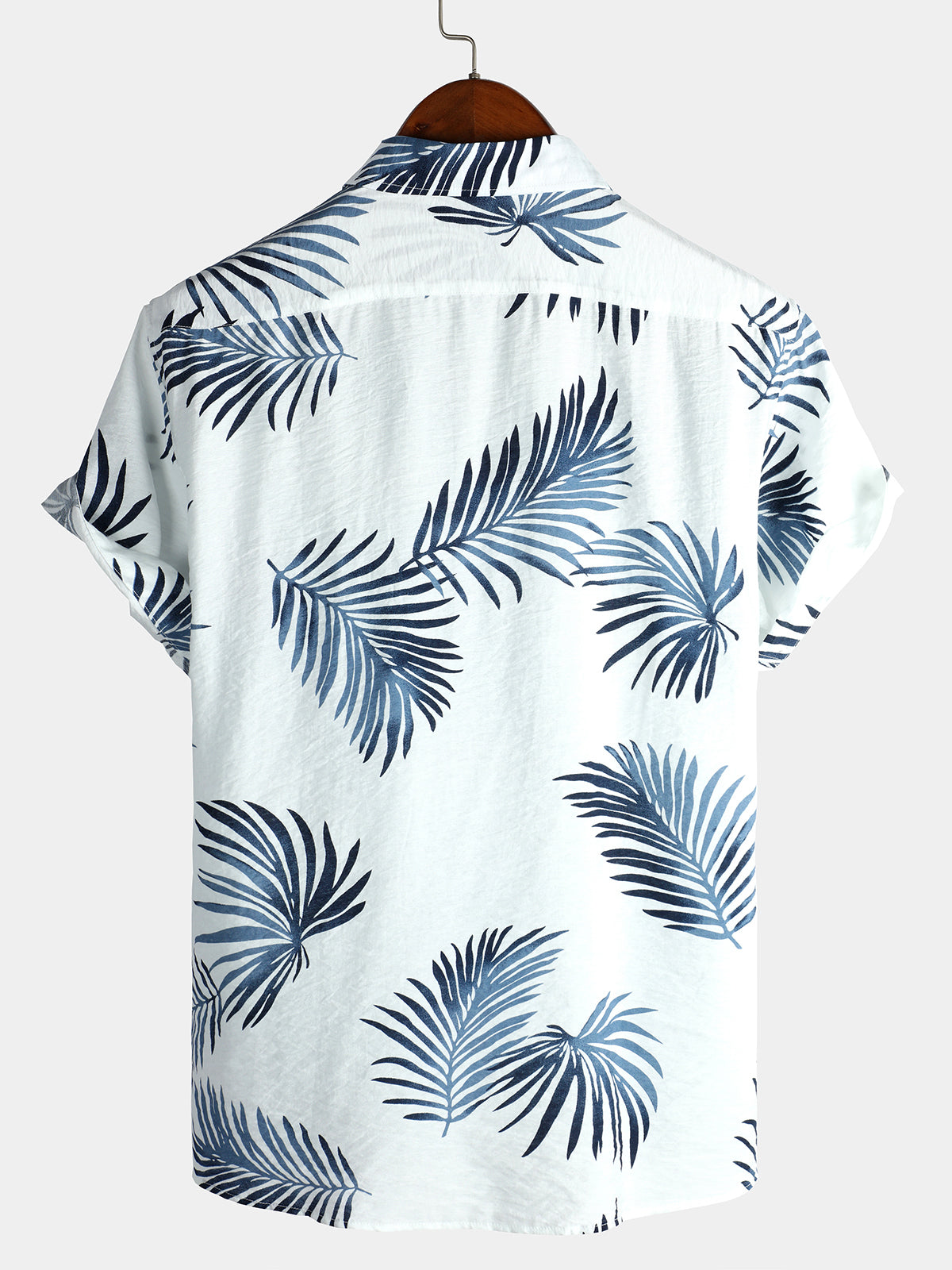 Men's Hawaiian Casual Holiday Cotton Pocket Button Up Summer Beach Short Sleeve Shirt