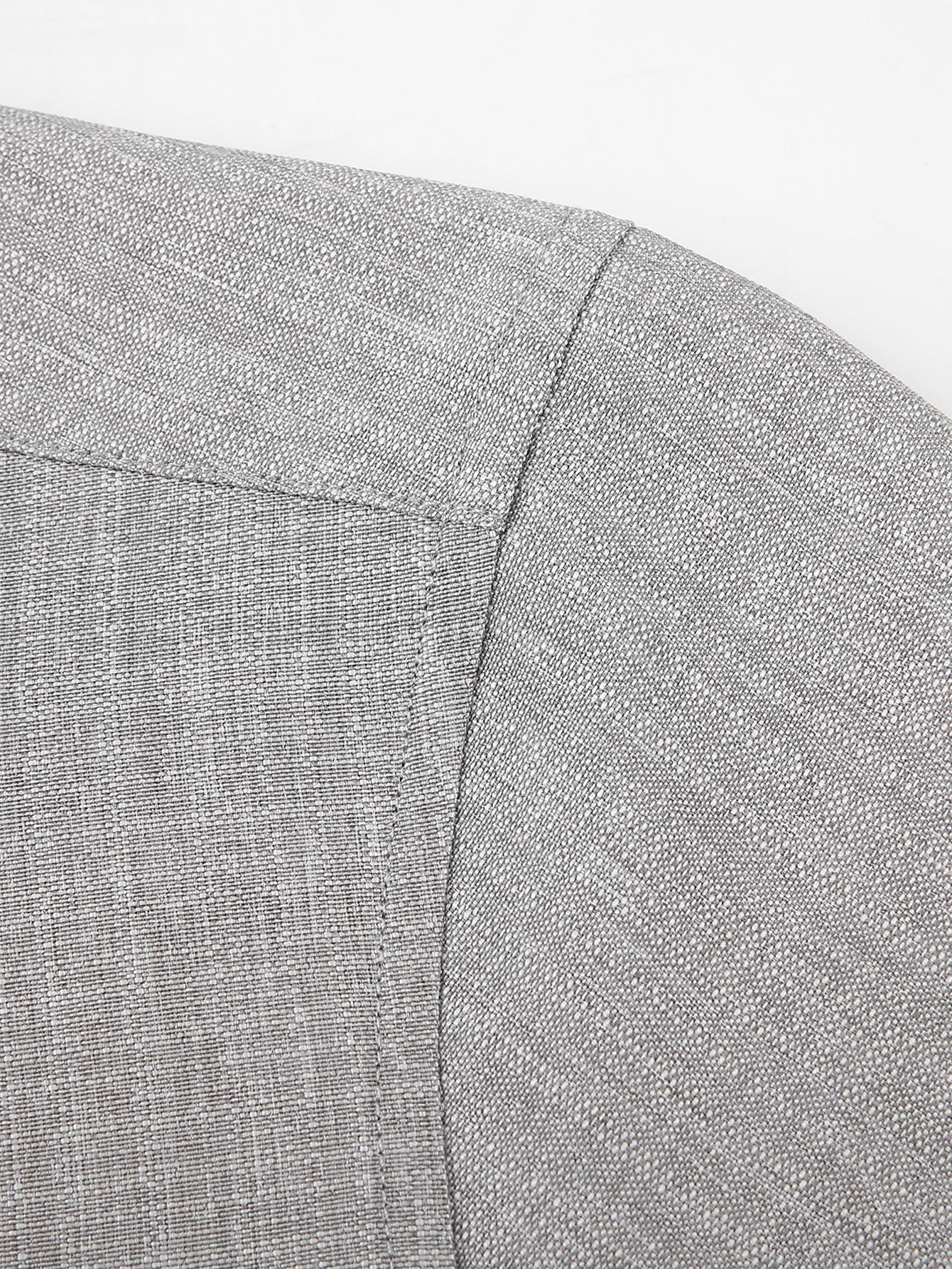 Long Sleeve Textured Stand Collar Shirt