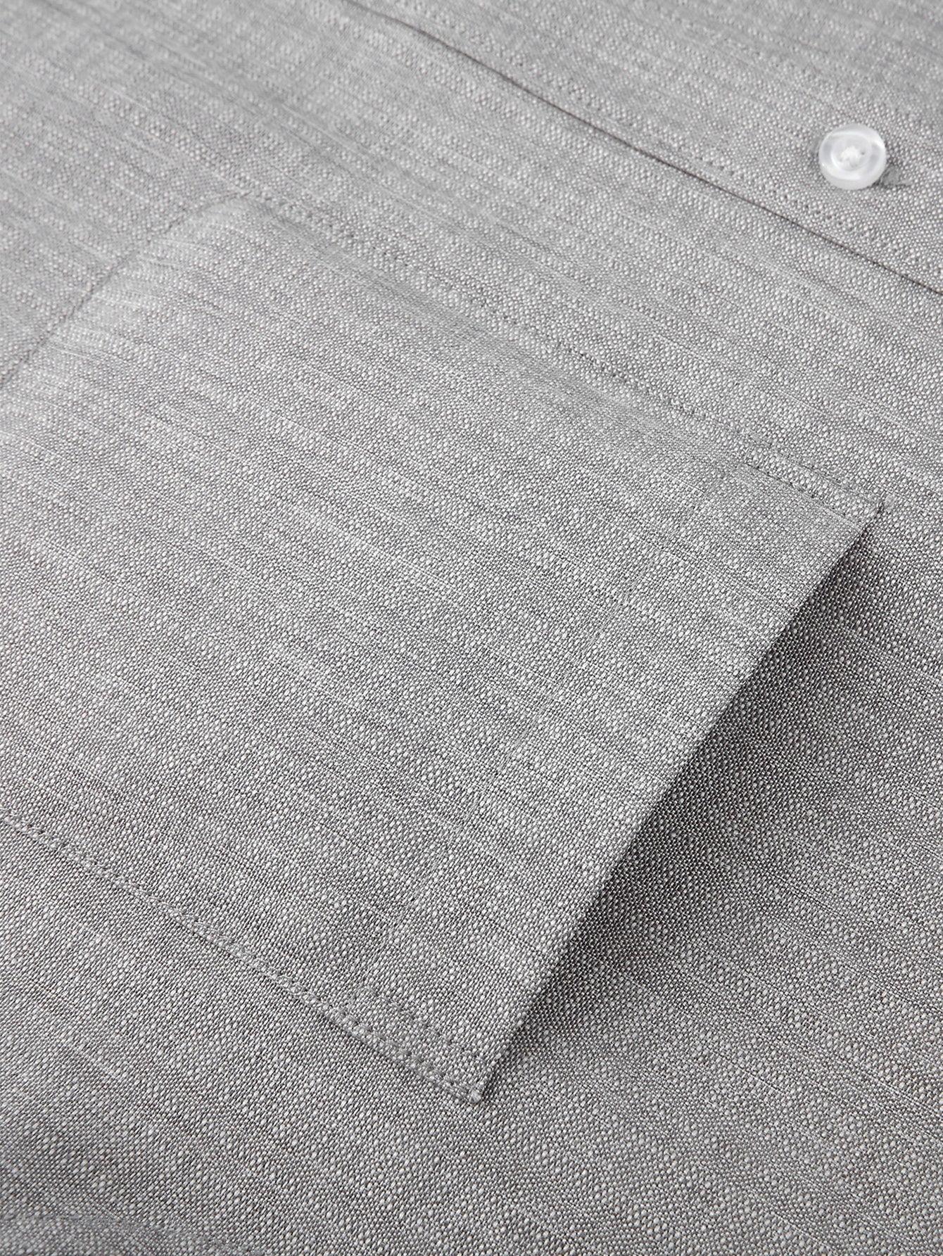 Long Sleeve Textured Stand Collar Shirt