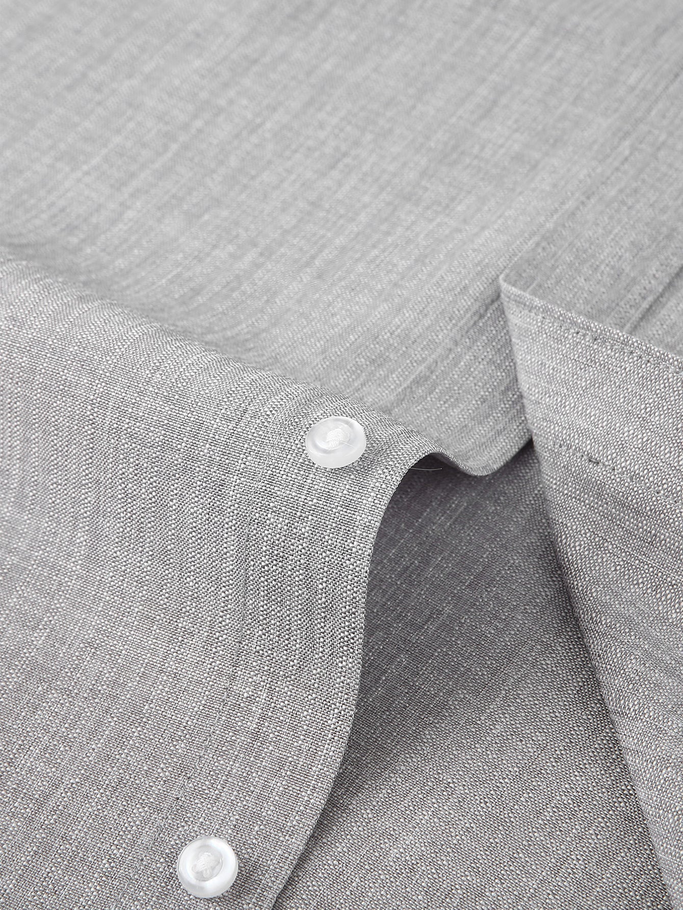 Long Sleeve Textured Stand Collar Shirt