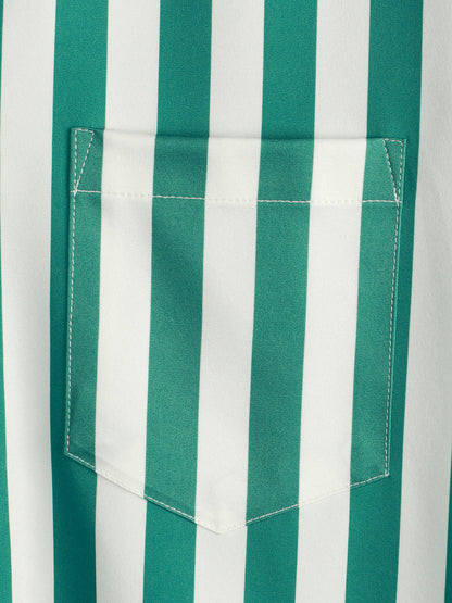 Men's Zebra & Striped Pocket Holiday Casual Shirt