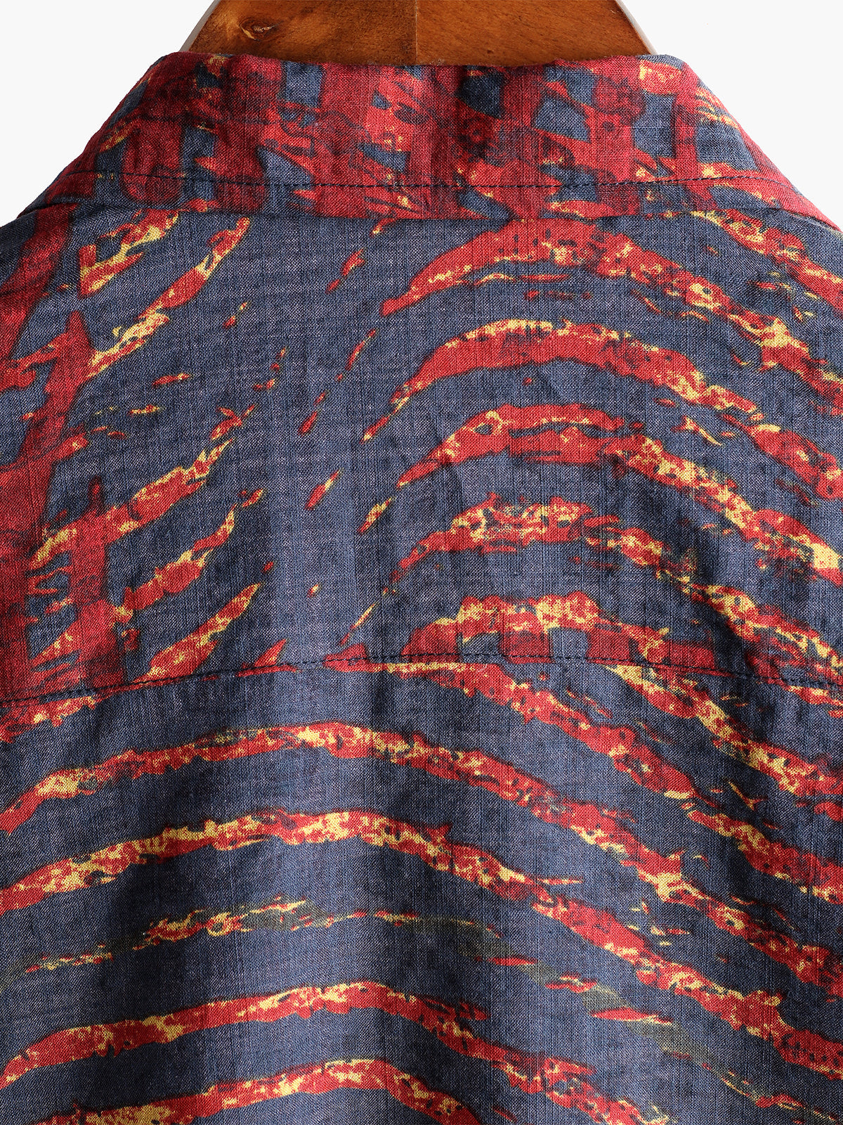 Men's Casual Striped Print Short Sleeve Shirt