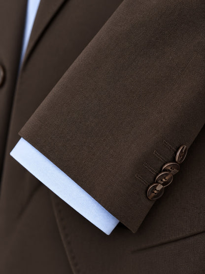Dark Brown Double Breasted Suit | Formal Business Attire