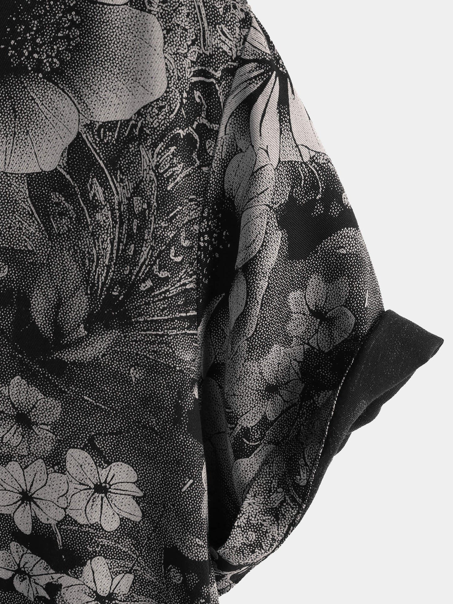 Men's Vintage Floral Summer Holiday Hawaiian Breathable Button Up Short Sleeve Shirt