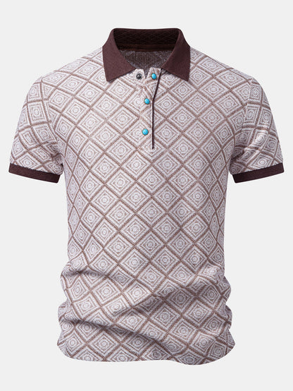 Geometry Jacquard Polo