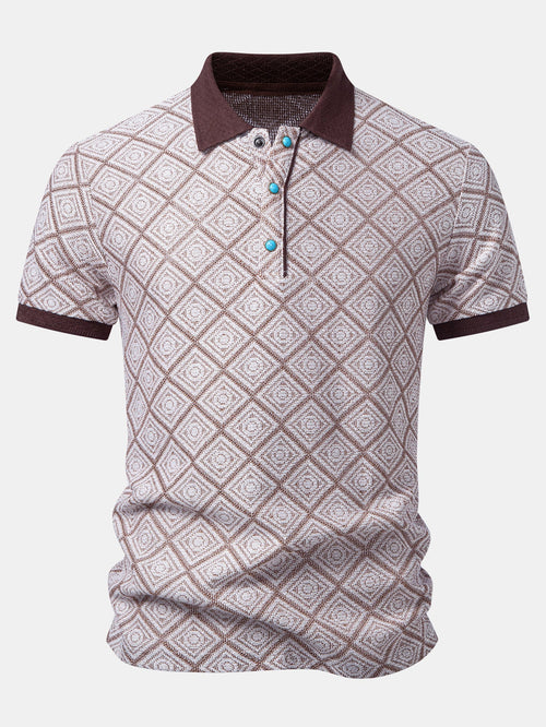 Geometry Jacquard Polo