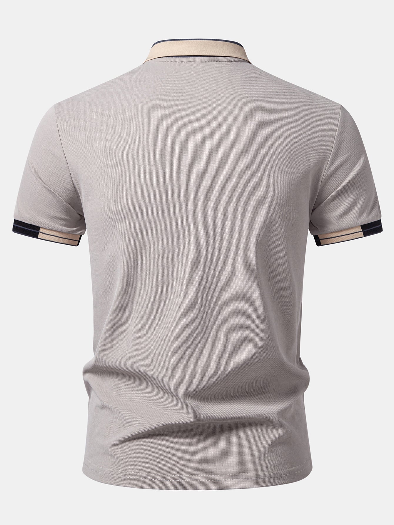 Milano Print Contrast Trim Polo