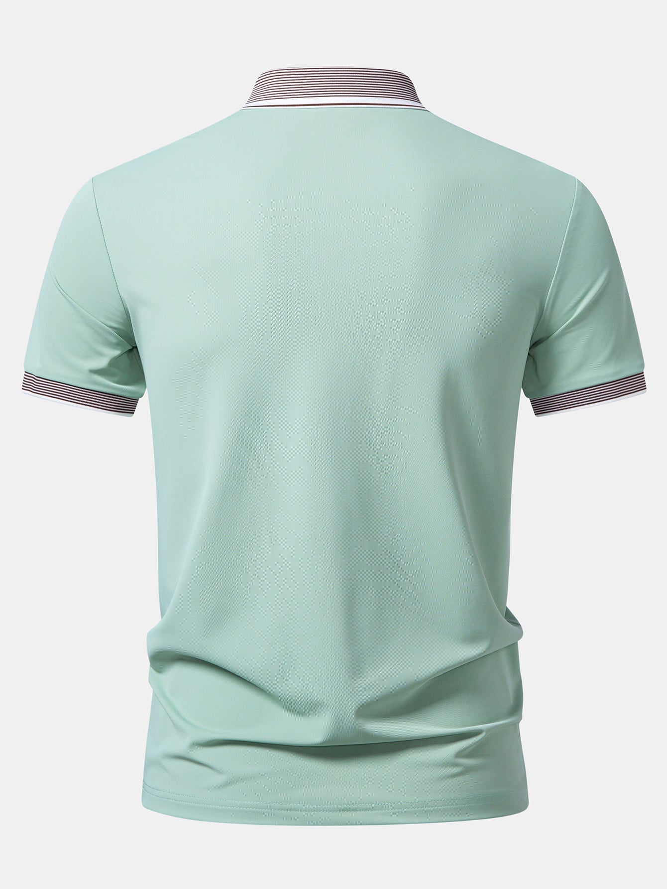 Contrast Stripe Trim Polo