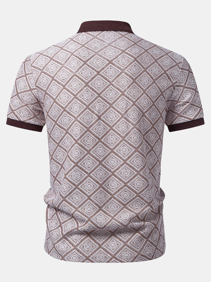 Geometry Jacquard Polo